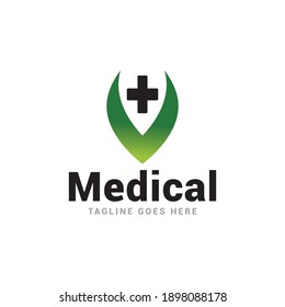 Medical logo vector design template.