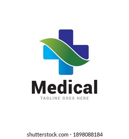 Plantilla de diseño vectorial de logotipo médico.