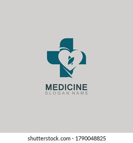 Medical logotype health care design cross illustration template