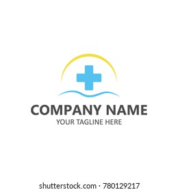 Medical logotype vector emblem healcare design illustration