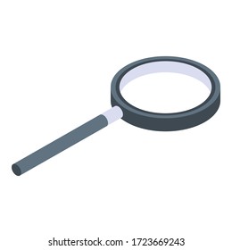 Medical magnifier icon. Isometric of medical magnifier vector icon for web design isolated on white background
