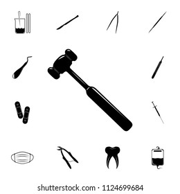 medical mallet icon. Detailed set of medicine icons. Premium quality graphic design sign. One of the collection icons for websites, web design, mobile app on white background