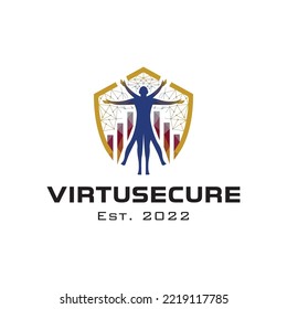 Science-Logo des medizinischen Man-Typs