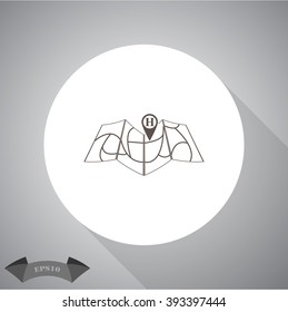 Medical map icon