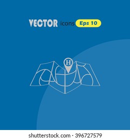 Medical map icon