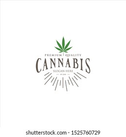 Medical Marijuana Ganja Cannabis Hemp Logo