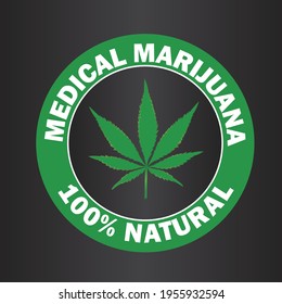 Medical Marijuana logo in vector