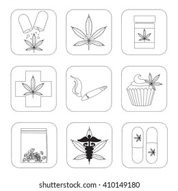 Medical marijuana set