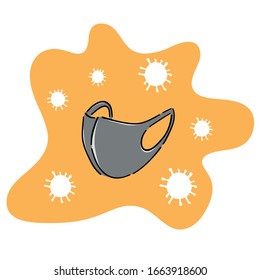 Medical mask Anti dust, anti virus, PM 2.5, Kovid-19.