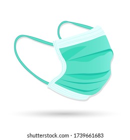 Medical mask concept with cartoon 
design. protection against Virus. 
Vector illustration.