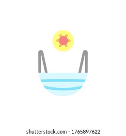 Medical mask, coronavirus icon. Simple color vector elements of viral pandemic icons for ui and ux, website or mobile application