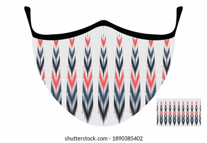 Medical mask with Ethnic pattern background