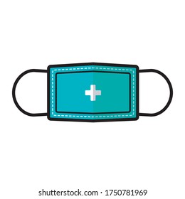 Medical Mask Flat icon Medical Mask Flat Illustration