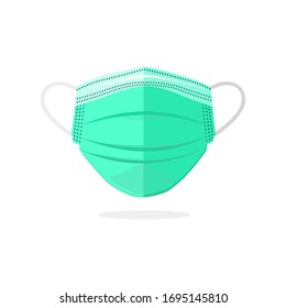 Medical mask. Hospital or pollution face mask protection