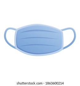 Medical mask icon. Cartoon of medical mask vector icon for web design isolated on white background