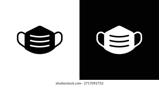 Diseño de Vector de conjunto de iconos de máscara médica para concepto móvil y Diseño web.