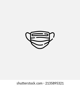Medical mask icon sign vector,Symbol, logo illustration for web and mobile