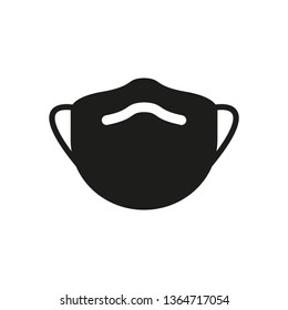 Medical mask icon. Simple vector illustration.
