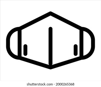 Medical Mask Icon Symbol Illustration