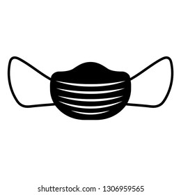 medical mask icon - Vector