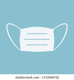 medical mask icon. vector flat simple symbol