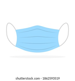 Medical mask icon. Vector illustration. Medical protection mask. Medical mask icon, isolated on white.