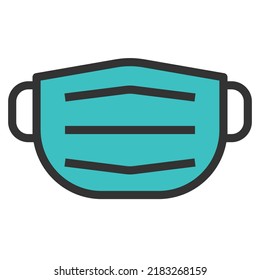 Medical Mask  Icon Vector Illustration