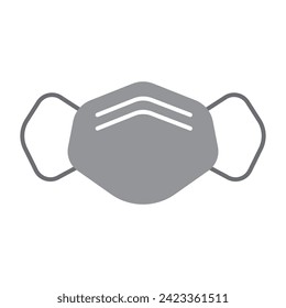 medical mask icon vector illustration logo design