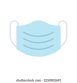 Imagen vectorial del icono de máscara médica. Adecuado para aplicaciones móviles, aplicaciones web y medios impresos.
