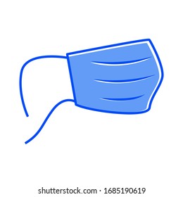 Vector de icono de máscara médica aislado