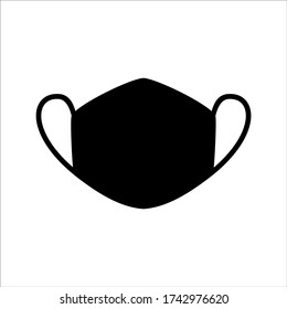 Medical mask icon vector. Trendy flat medical mask icon from health and medical collection isolated on white background. Vector illustration can be used for web and mobile graphic design, logo, eps10