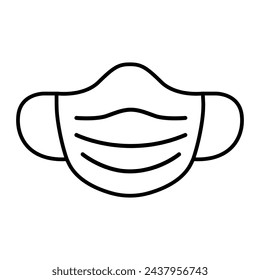 Medical mask icon vector. virus protection illustration sign. hygiene symbol. 