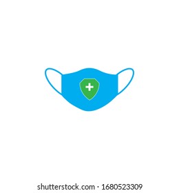 Medical mask, isolated vector.