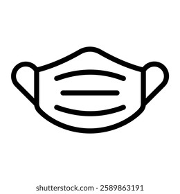 Medical Mask Line Icon Design For Personal And Commercial Use