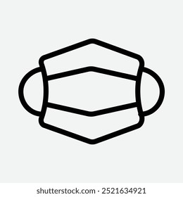 Medical Mask line icon illustration. Perfect for website mobile app presentation. Suitable for any user interface and user experience