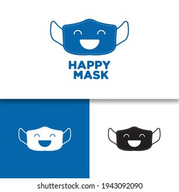 medical mask logo, medical mask logo design template, logo mask for mask brand and product advertising