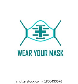 Medical Mask Logo Design Vector