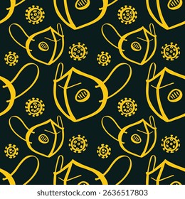 Medical mask Luxury trendy applicable design cute abstract vector illustration artwork.eps