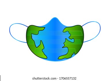 gráfico vectorial con una tierra