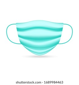 Medical mask on background. Vector illustration