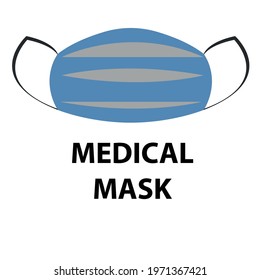 medical mask.
Mask for protection from coronavirus. Usage for banner, label.
Vector design Eps 10.