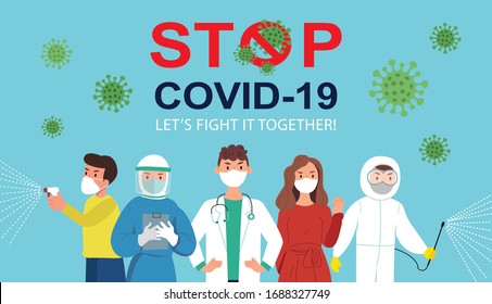 A medical mask protects against the spread of coronavirus COVID-19. Stop Coronavirus Covid-19 concept. Health Care and Safety.