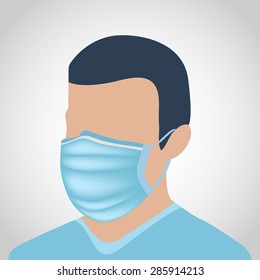 medical mask vector