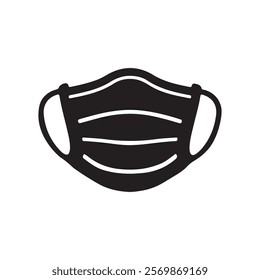 medical mask vector arts silhouette illustration