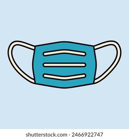 Medical mask vector flat icon. Medicine and healthcare, medical support sign. Graph symbol for medical web site and apps design, logo, app, UI