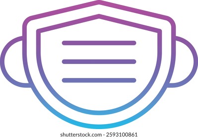 Medical Mask vector icon. Can be used for printing, mobile and web applications.