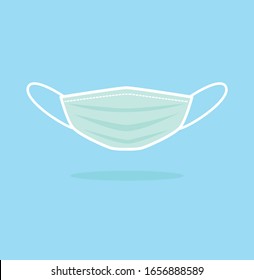 Medical mask vector icon. Health symbol flat style. design website icon, logo, app, UI. Illustration - Vector. EPS10.