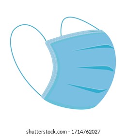 Medical mask vector icon.Cartoon vector icon isolated on white background medical mask.