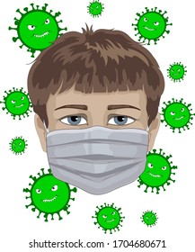  medical mask will help protect you from viruses and harmful microbes