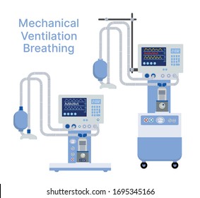 Medical Mechanical Ventilation Machine For Equipment Device Oxygen System Of Hospital Emergency Patient